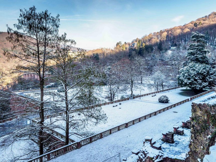 Foto: Ralf Kuhlen Schloss Heidelberg, Terrassenanlagen des Hortus Palatinus
